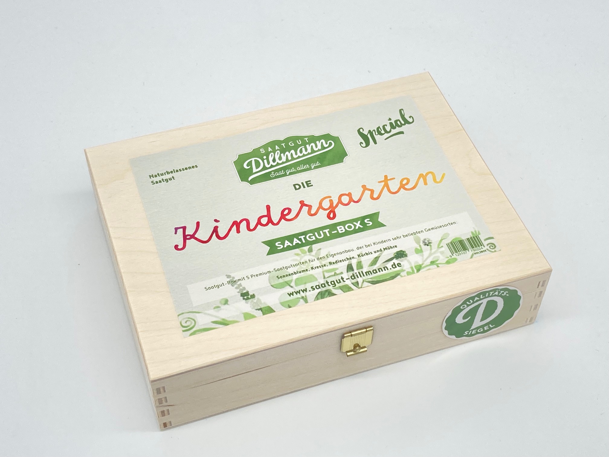 Kindergarten Saatgut-Box S (Holzbox)