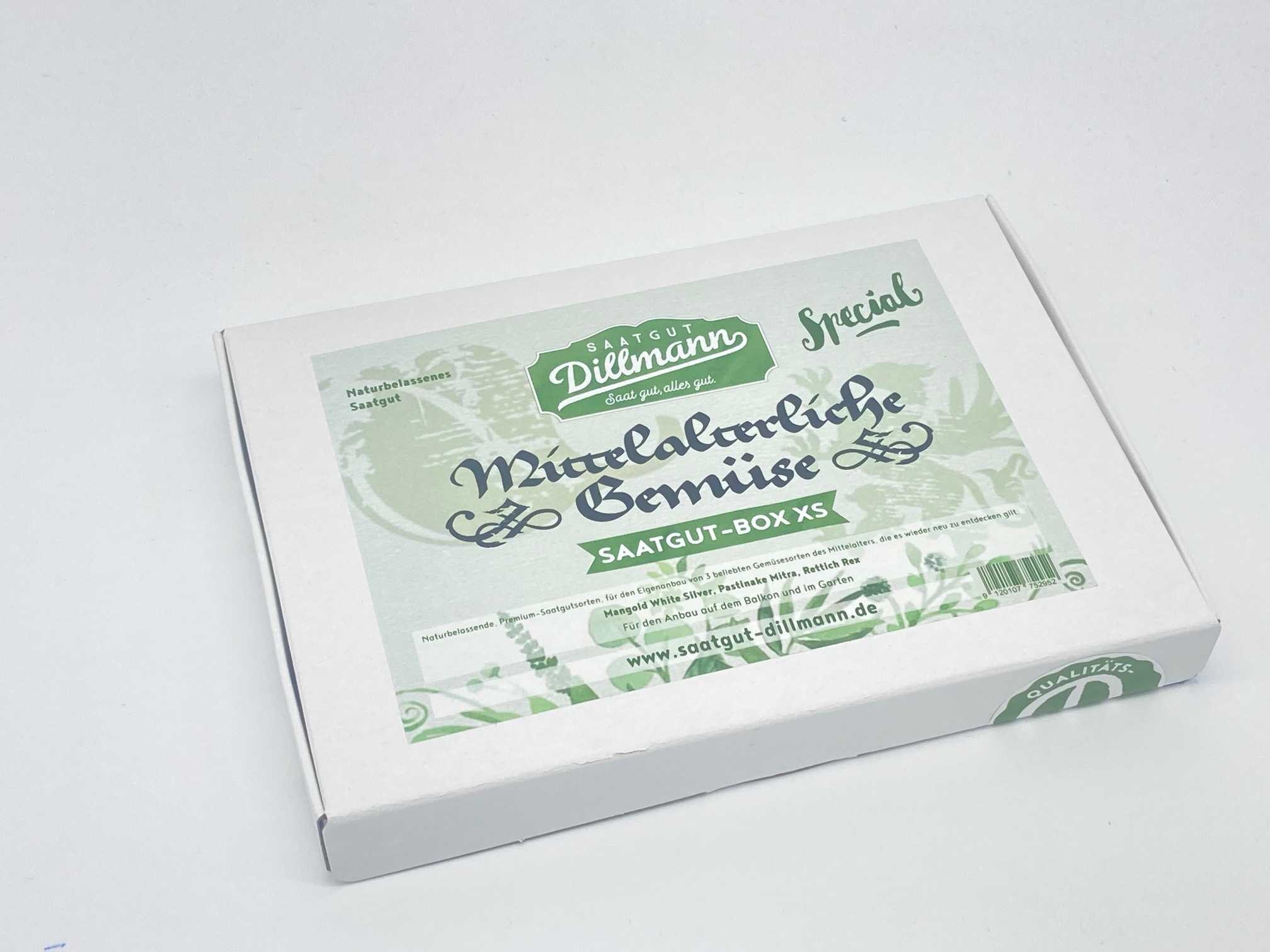 Mittelalterliche Gemüse Saatgut-Box XS (Karton)