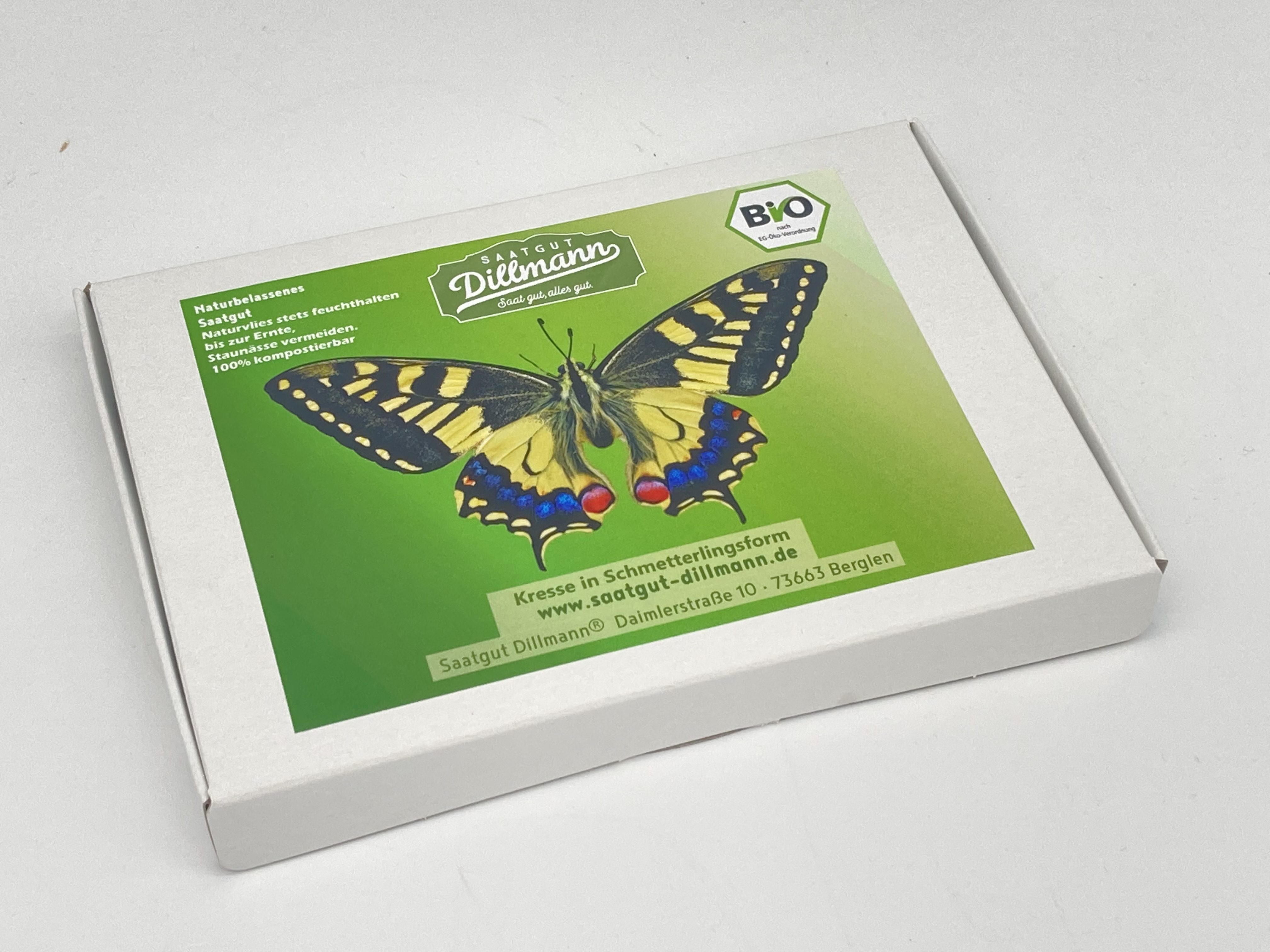 Kresse Box Bio in Schmetterlingsform (Karton)