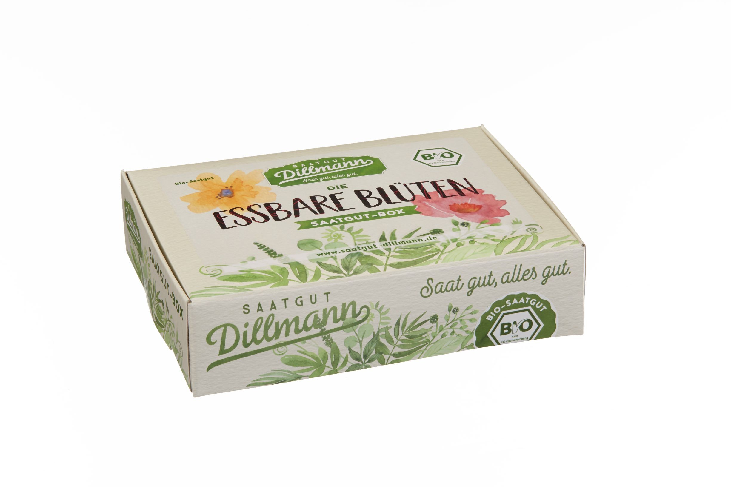 Essbare Blüten Saatgut-Box S Bio (Karton)